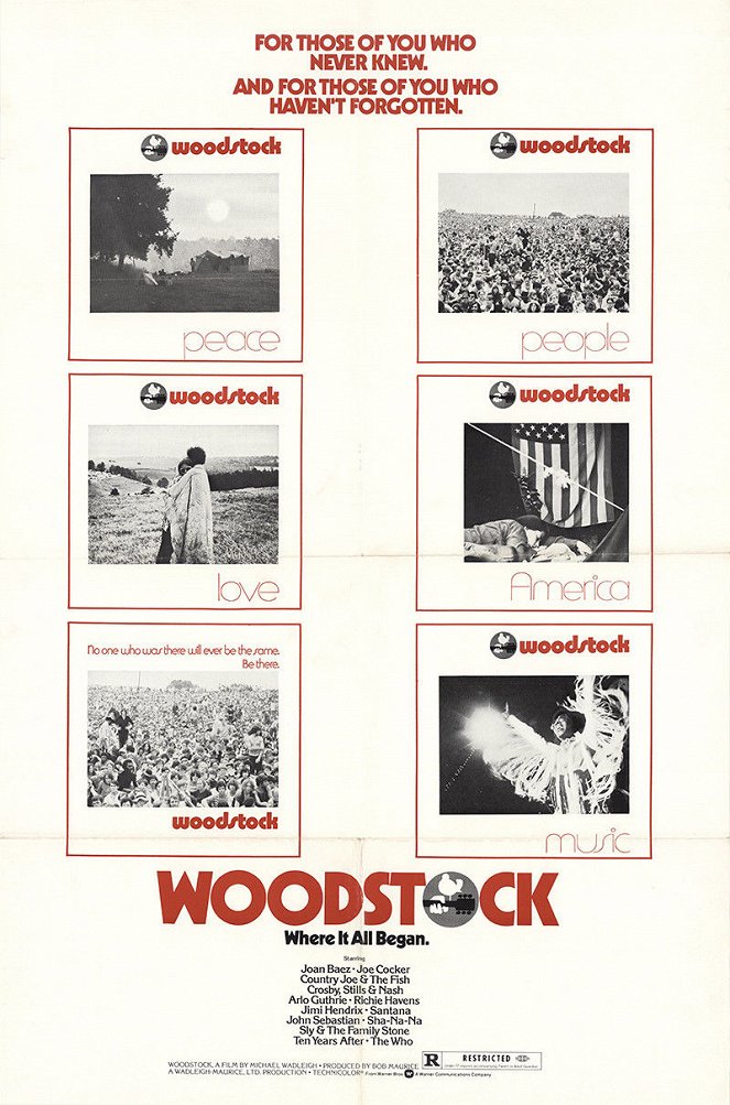 Woodstock - 3 Dias de Paz, Música e Amor - Cartazes