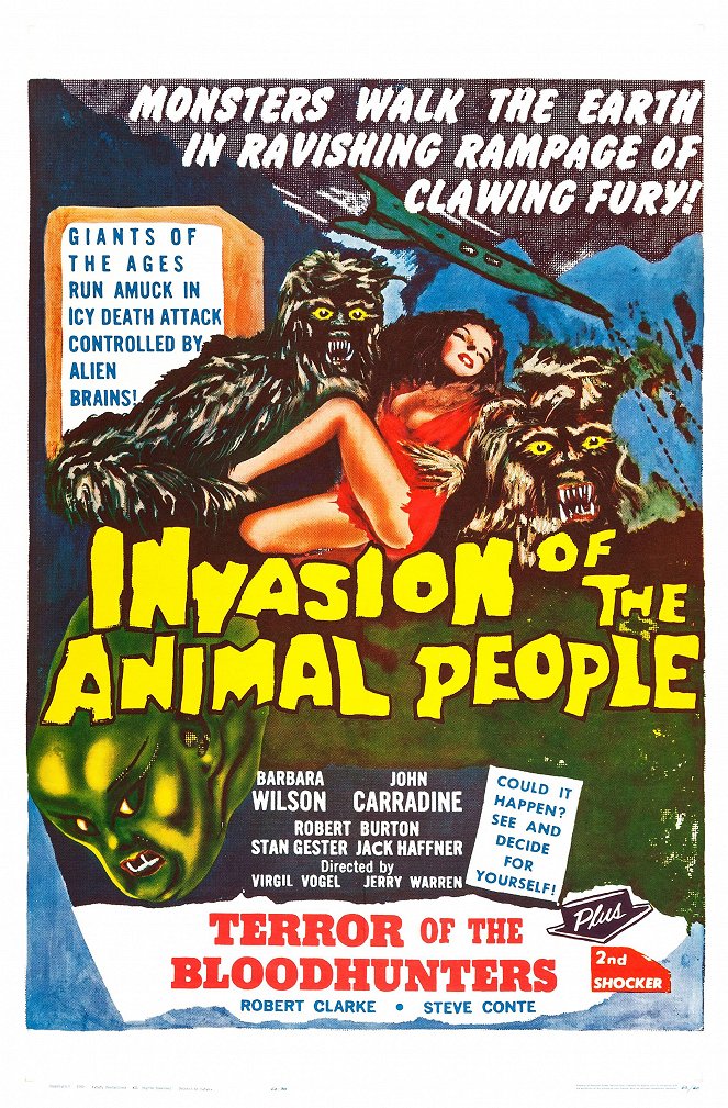 Invasion of the Animal People - Plakaty
