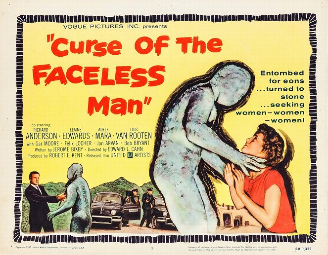 Curse of the Faceless Man - Plakate
