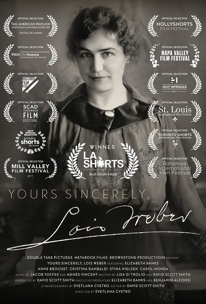 Yours Sincerely, Lois Weber - Affiches