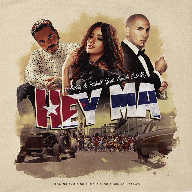 Pitbull & J. Balvin feat. Camila Cabello - Hey Ma - Affiches