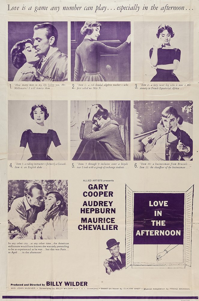 Délutáni szerelem - Plakátok
