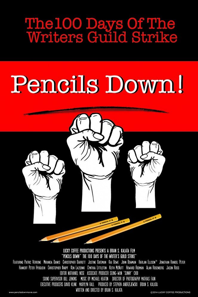 Pencils Down! The 100 Days of the Writers Guild Strike - Affiches
