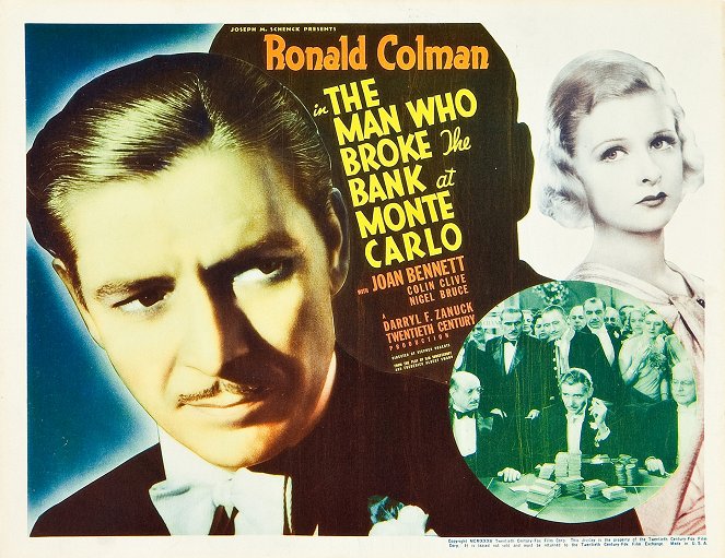 The Man Who Broke the Bank at Monte Carlo - Affiches