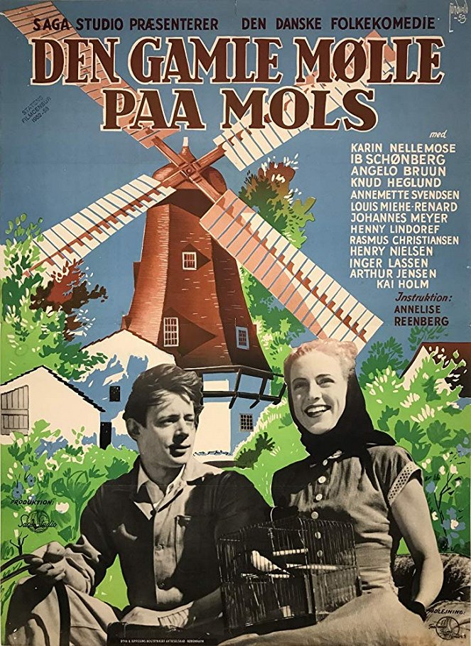 Den gamle mølle på Mols - Affiches