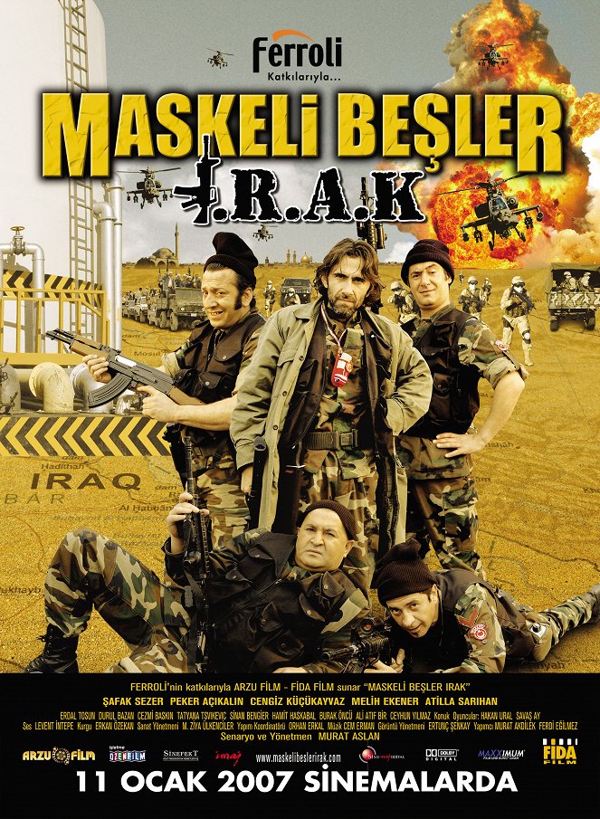 Maskeli Beşler: Irak - Plakátok