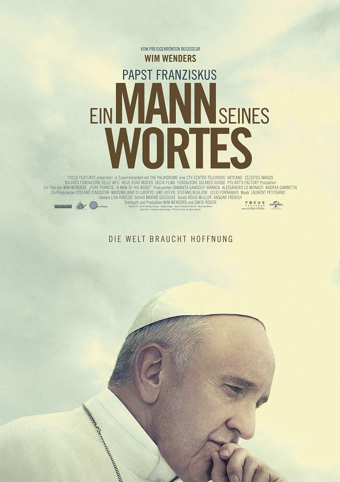 El papa Francisco: Un hombre de palabra - Carteles