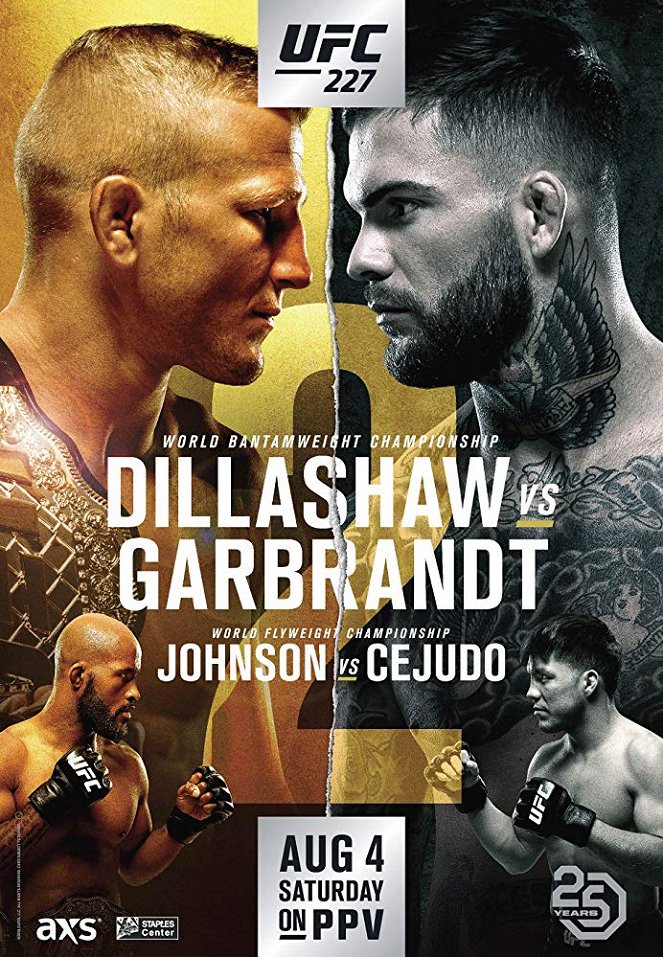 UFC 227: Dillashaw vs. Garbrandt 2 - Cartazes