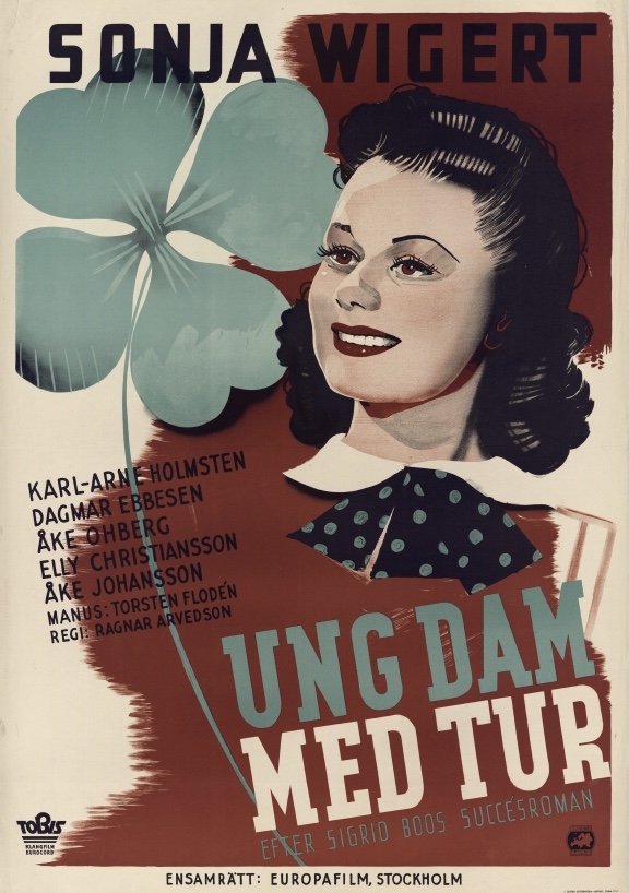 Ung dam med tur - Posters