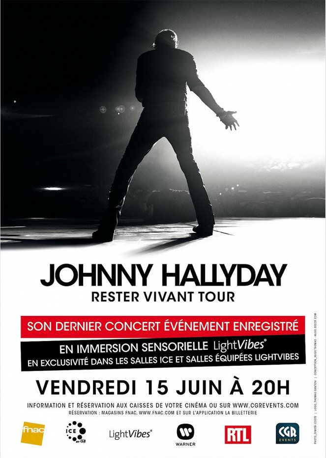 Johnny Hallyday - Le concert de sa dernière tournée - Au cinéma - Cartazes