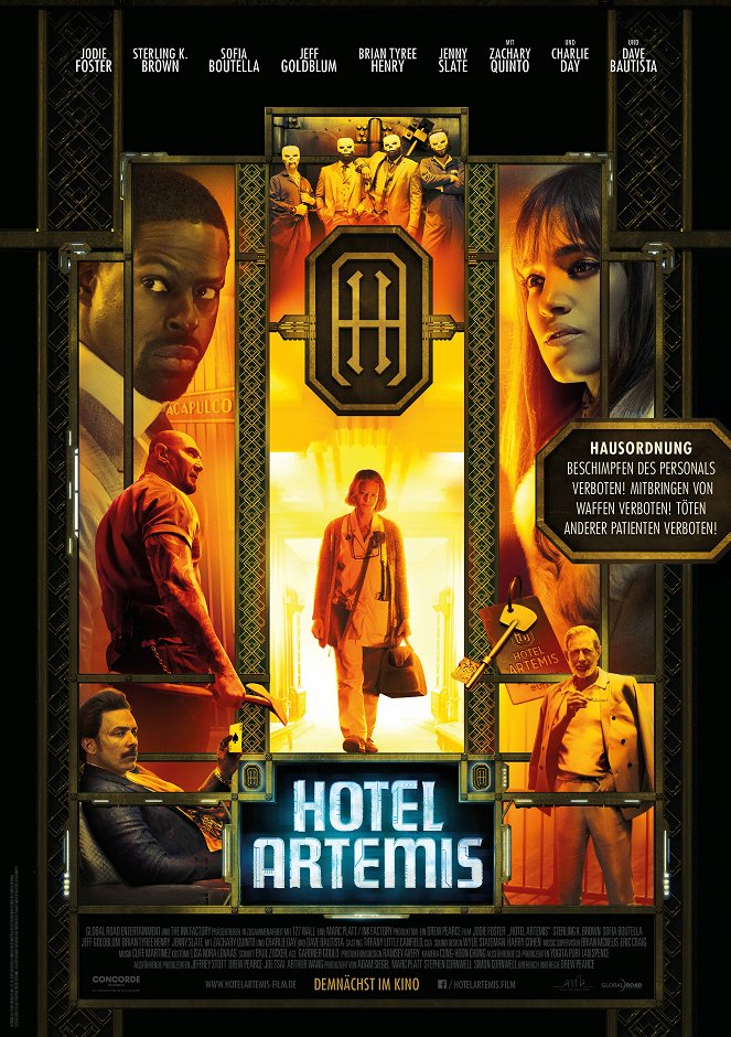 Hotel Artemis - Plakate