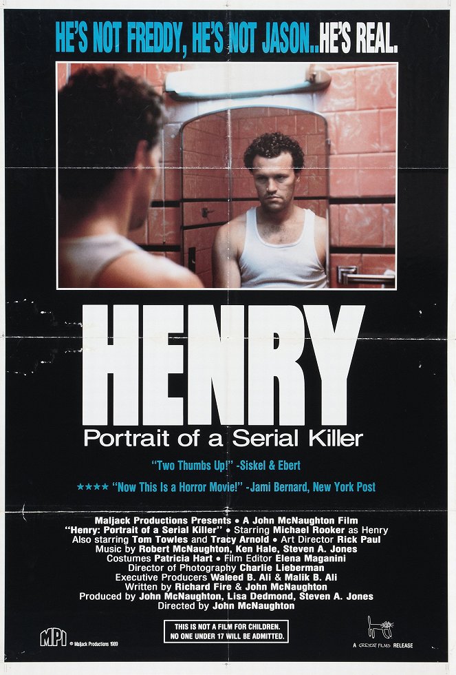 Henry, portrait d'un serial killer - Affiches