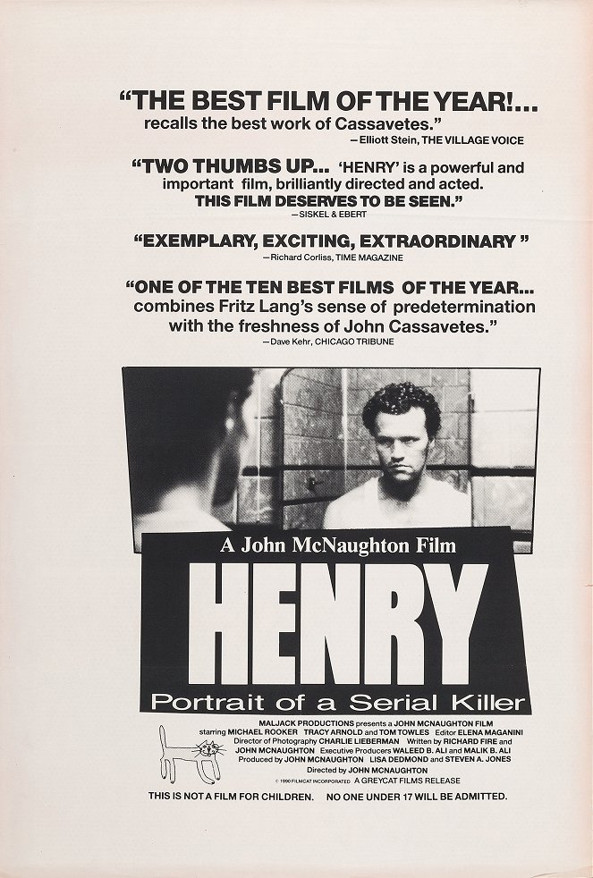 Henry – sarjamurhaaja - Julisteet