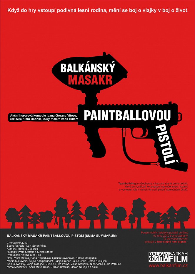 Balkánský masakr paintballovou pistolí - Plakáty