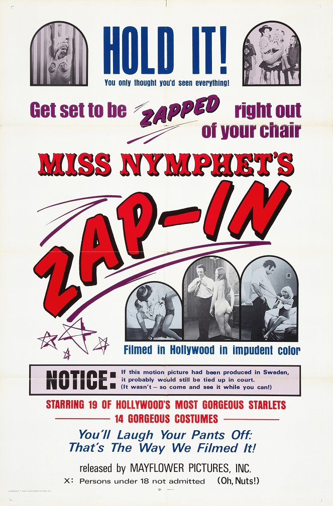 Miss Nymphet's Zap-In - Plakátok
