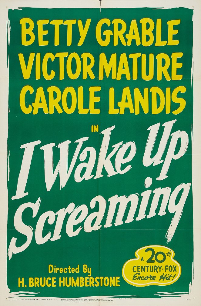I Wake Up Screaming - Plakate