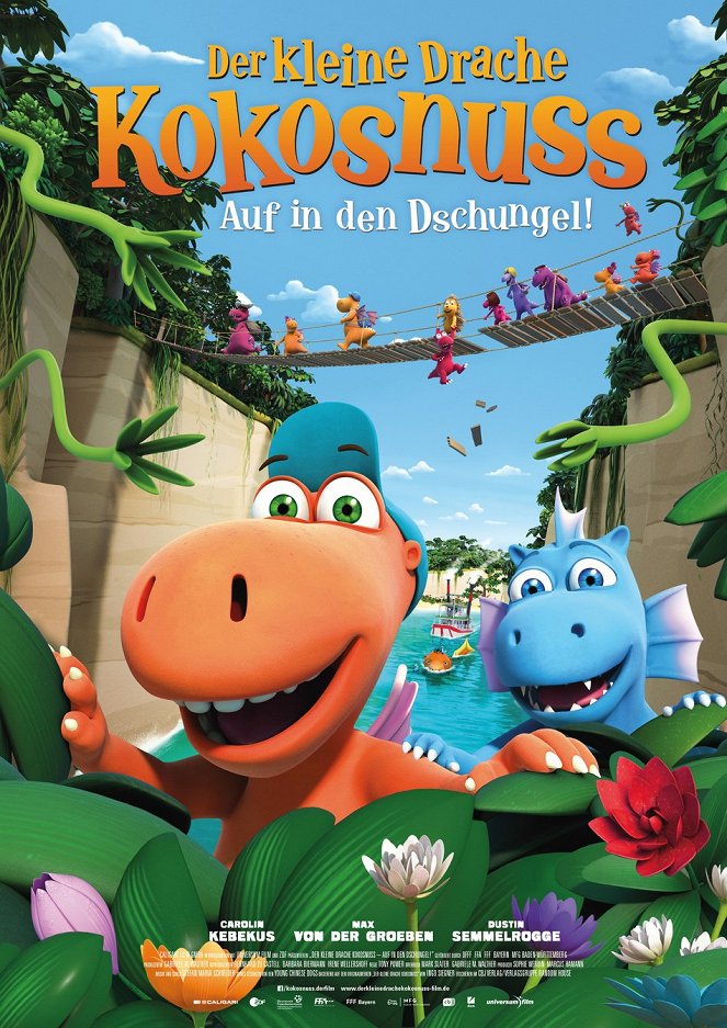 Der kleine Drache Kokosnuss - Auf in den Dschungel! - Plakate