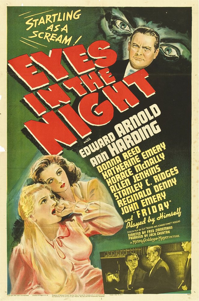 Eyes in the Night - Posters