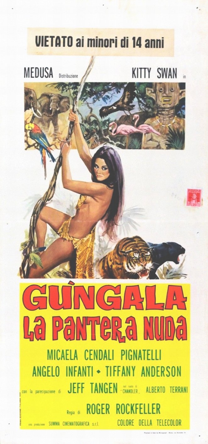 Gungala la pantera nuda - Plakaty