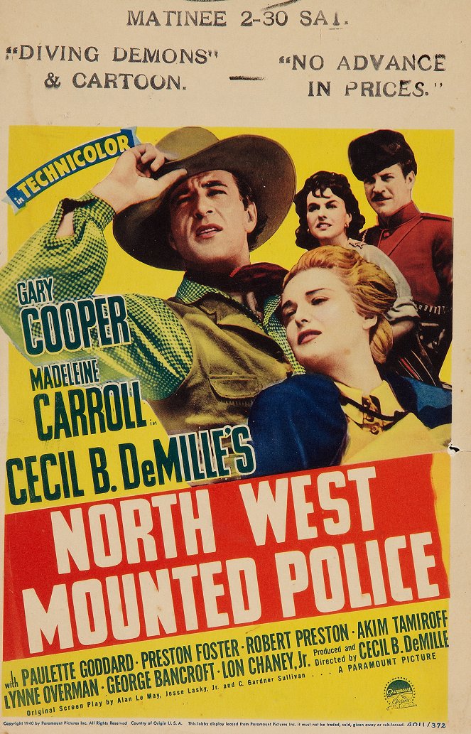North West Mounted Police - Plakátok