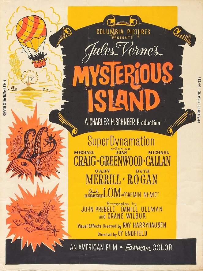 Die geheimnisvolle Insel - Plakate