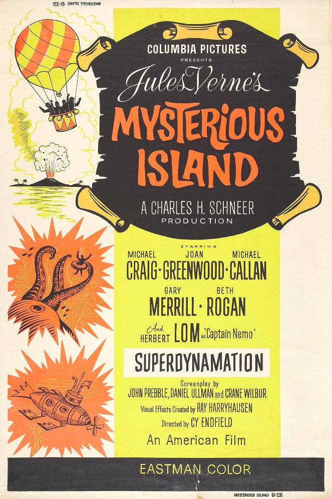 Die geheimnisvolle Insel - Plakate