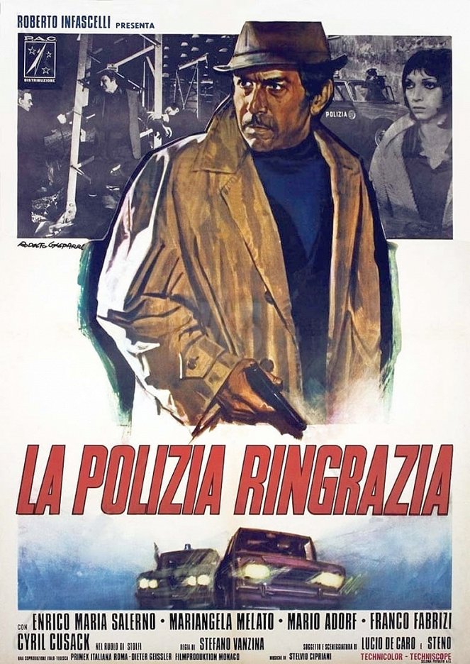 La polizia ringrazia - Plakaty