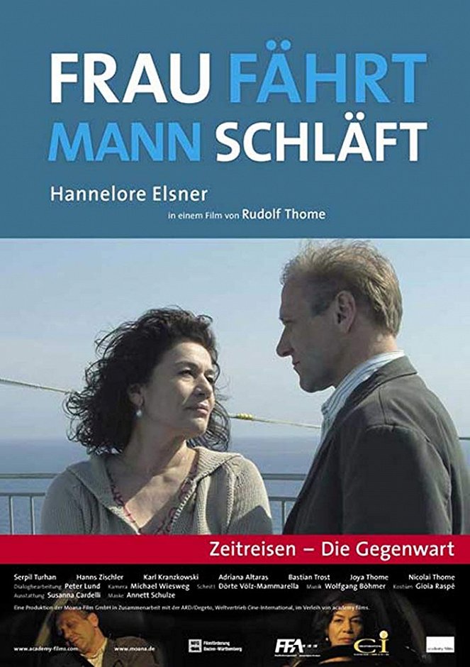 Frau fährt, Mann schläft - Affiches