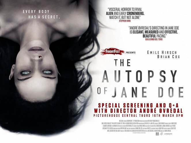 Autopsja Jane Doe - Plakaty