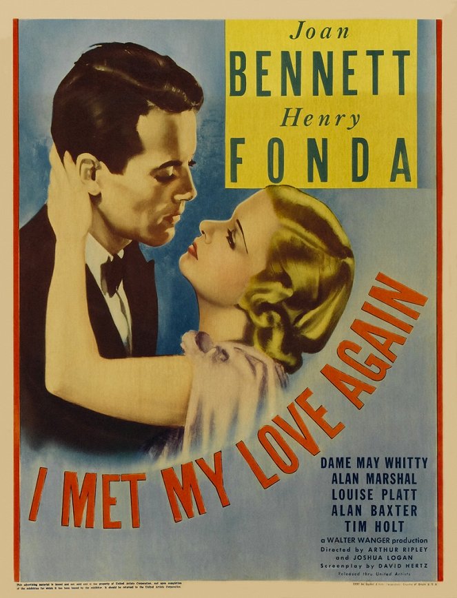 I Met My Love Again - Affiches