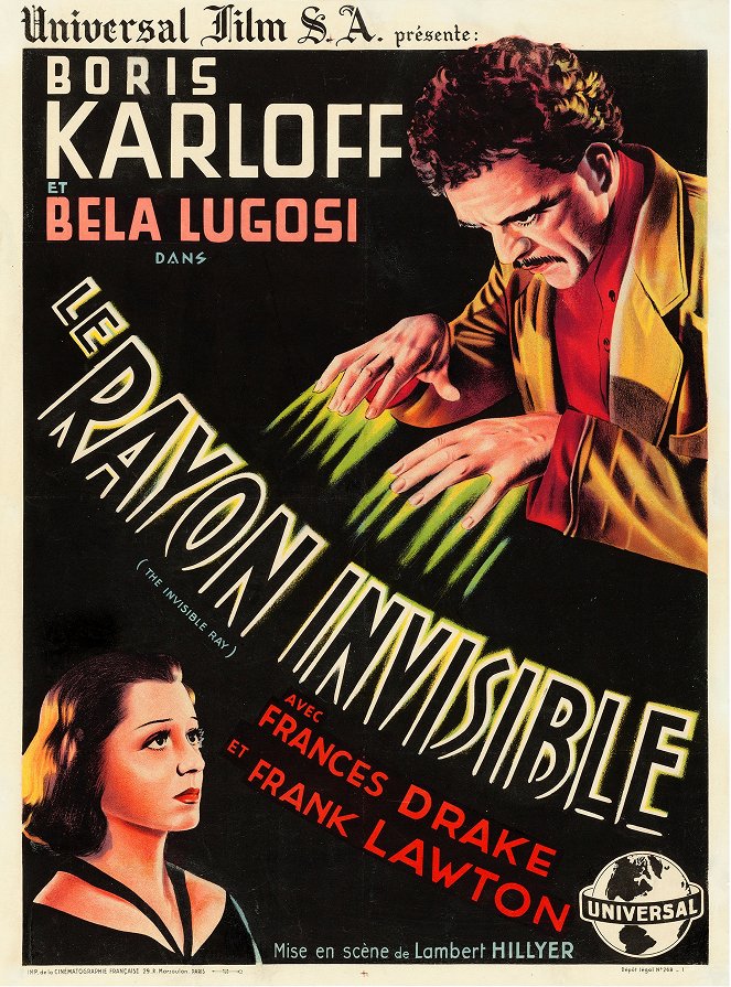 Le Rayon invisible - Affiches