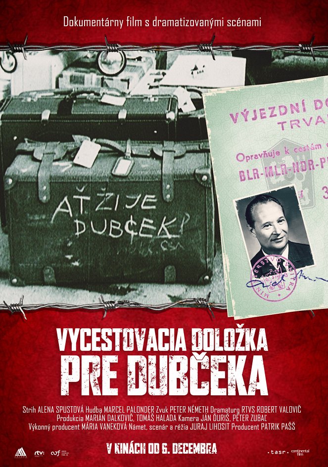 Vycestovacia doložka pre Dubčeka - Posters
