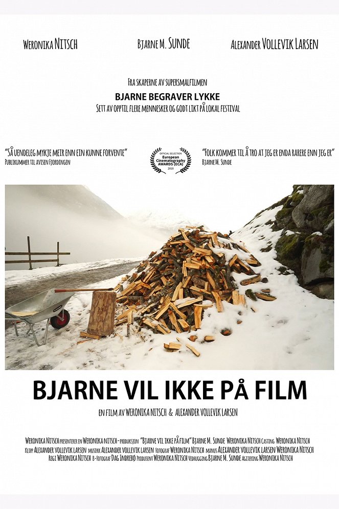 Bjarne vil ikke på film - Plagáty