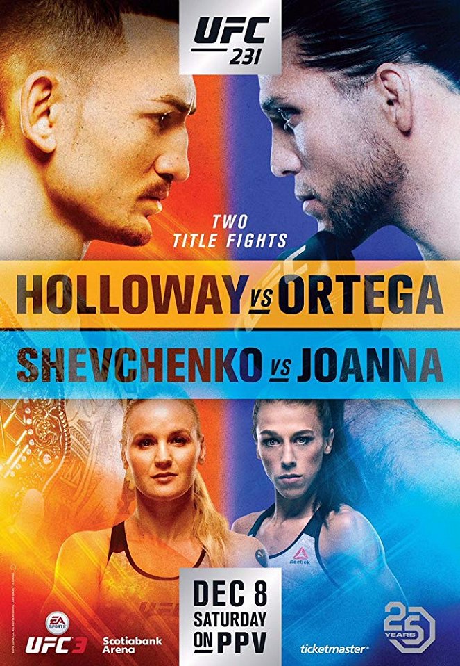 UFC 231: Holloway vs. Ortega - Plakate