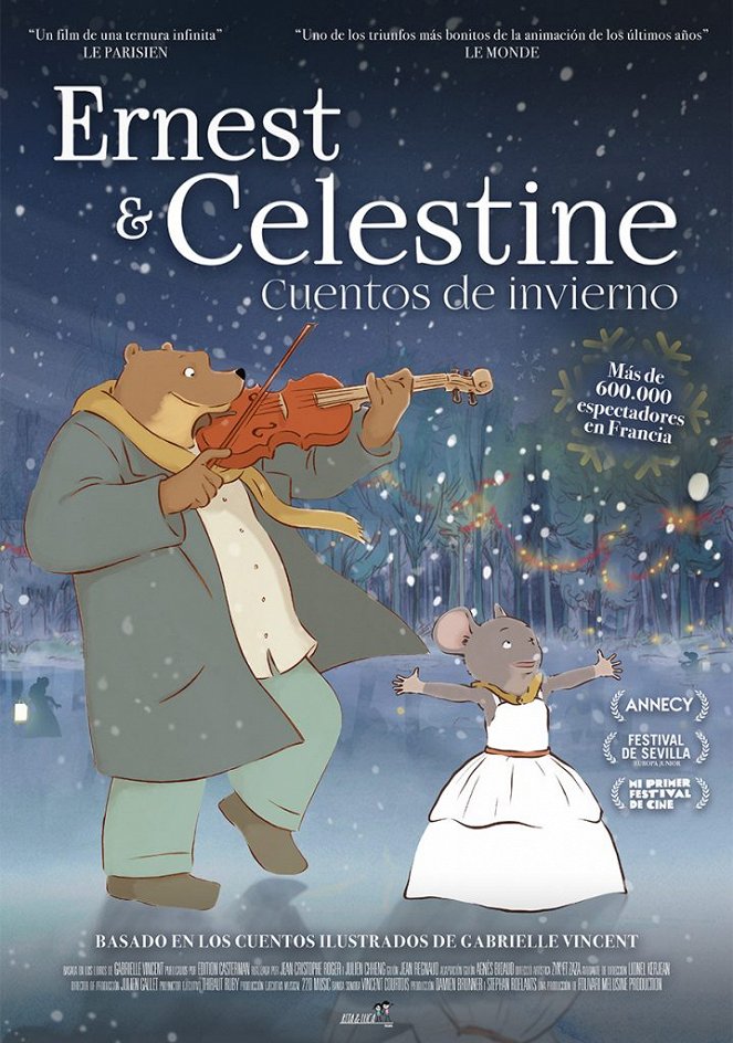 Ernest & Celestine. Cuentos de Invierno - Carteles