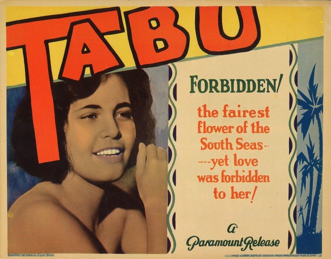 Tabu - kiellettyä rakkautta - Julisteet