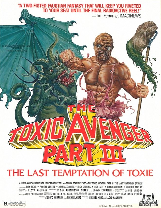 The Toxic Avenger Part III: The Last Temptation of Toxie - Plakaty