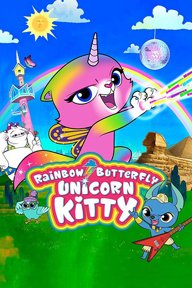 Rainbow Butterfly Unicorn Kitty - Affiches