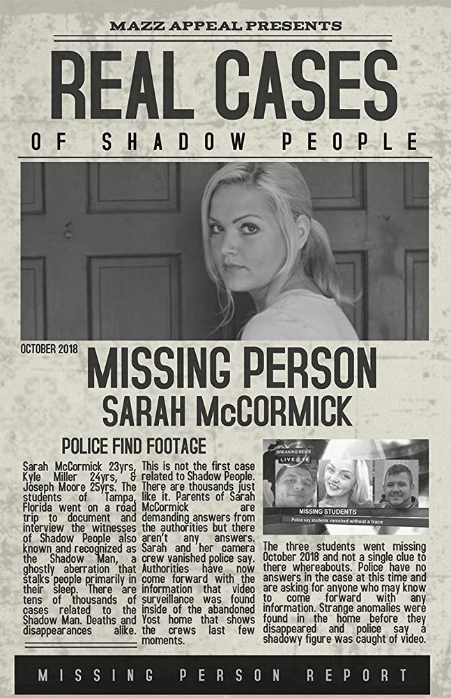 Real Cases of Shadow People - The Sarah McCormick Story - Carteles