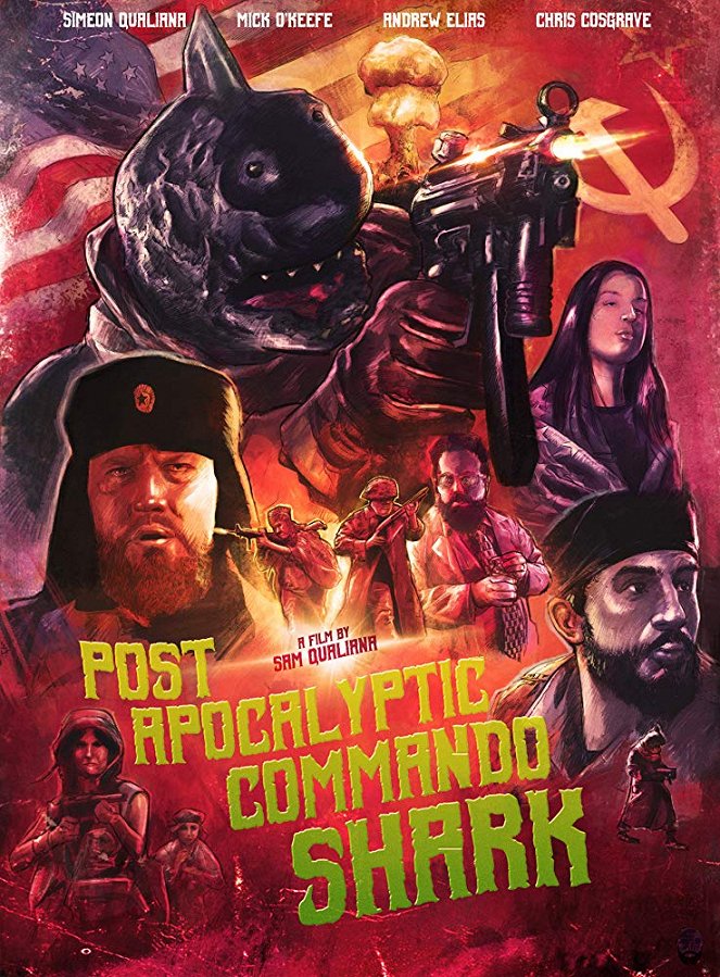 Post Apocalyptic Commando Shark - Posters