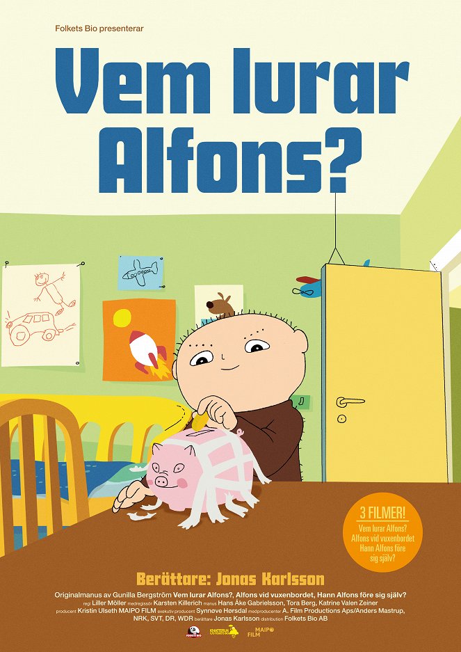 Vem lurar Alfons - Plakátok