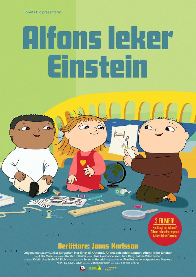 Alfons leker Einstein - Plakate