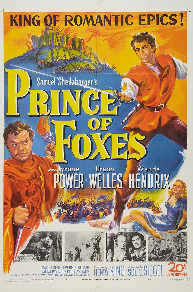 Prince of Foxes - Posters