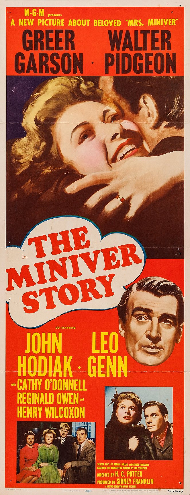 La historia de los Miniver - Carteles