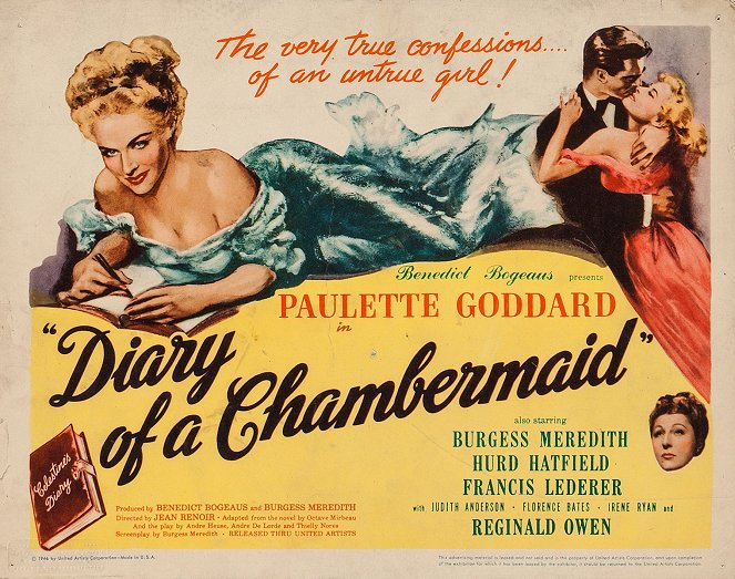 The Diary of a Chambermaid - Plakate