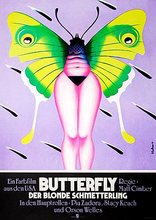 Butterfly - Der blonde Schmetterling - Plakate