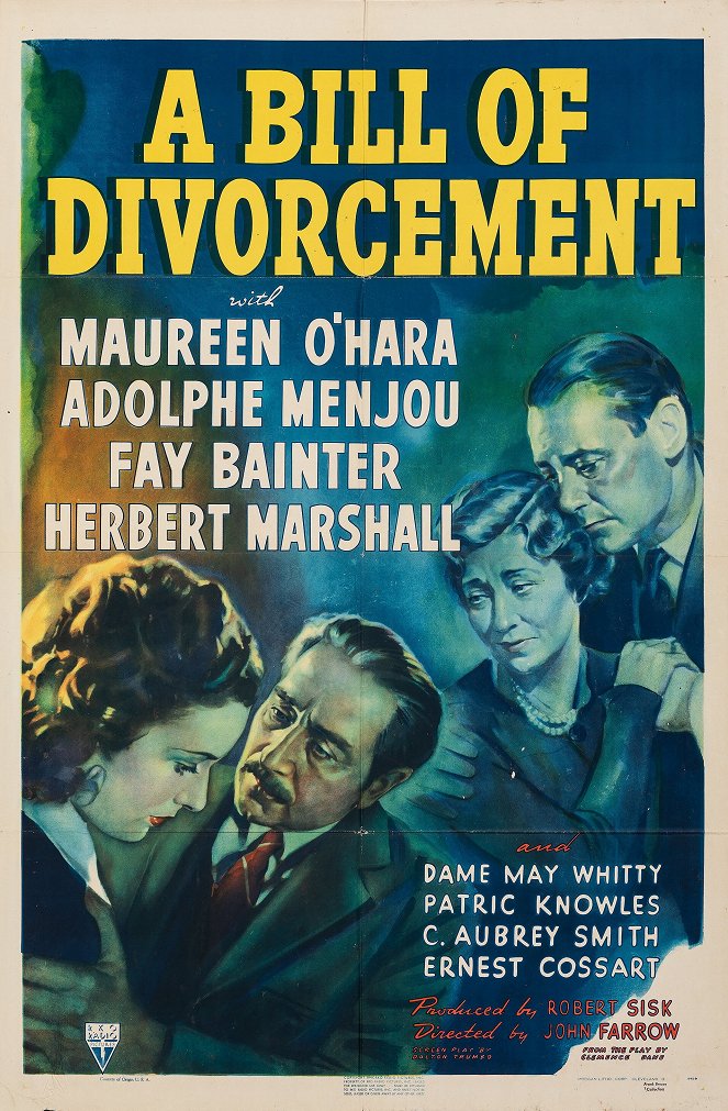 A Bill of Divorcement - Plakate