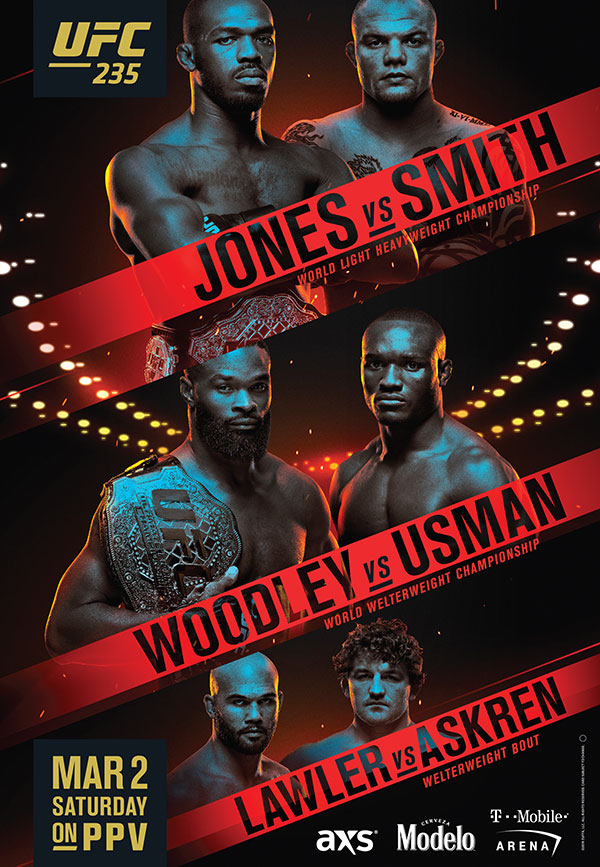 UFC 235: Jones vs. Smith - Plakaty