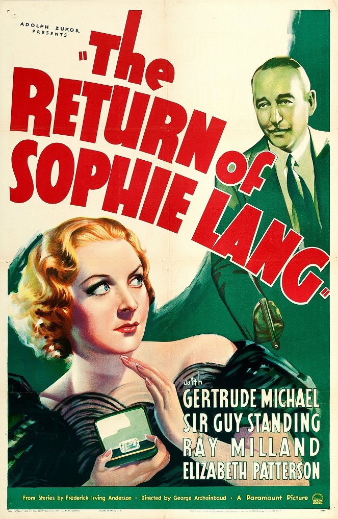 The Return of Sophie Lang - Posters