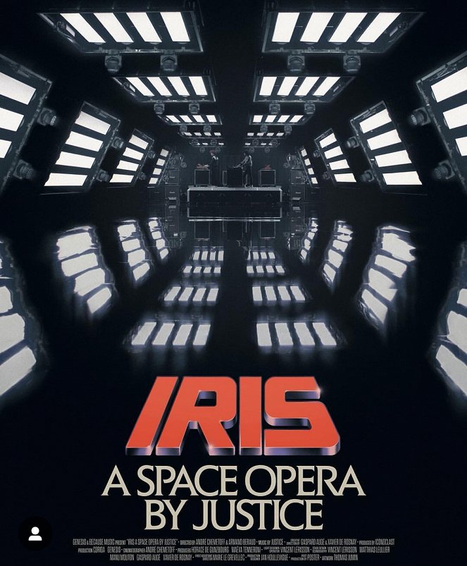 Iris: A space opera by Justice - Carteles